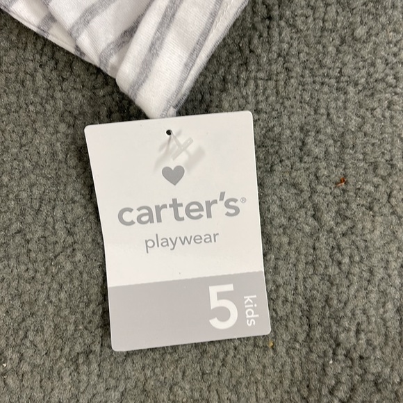 Carter’s Lot of 2 Striped Cotton Shirts Girl’s Size 5 NWT - Picture 9 of 10